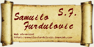 Samuilo Furdulović vizit kartica